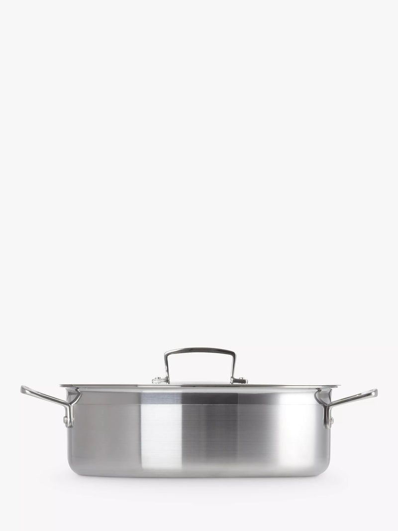 Le Creuset 3-Ply Stainless Steel Sauteuse Pan 28cm, UK version