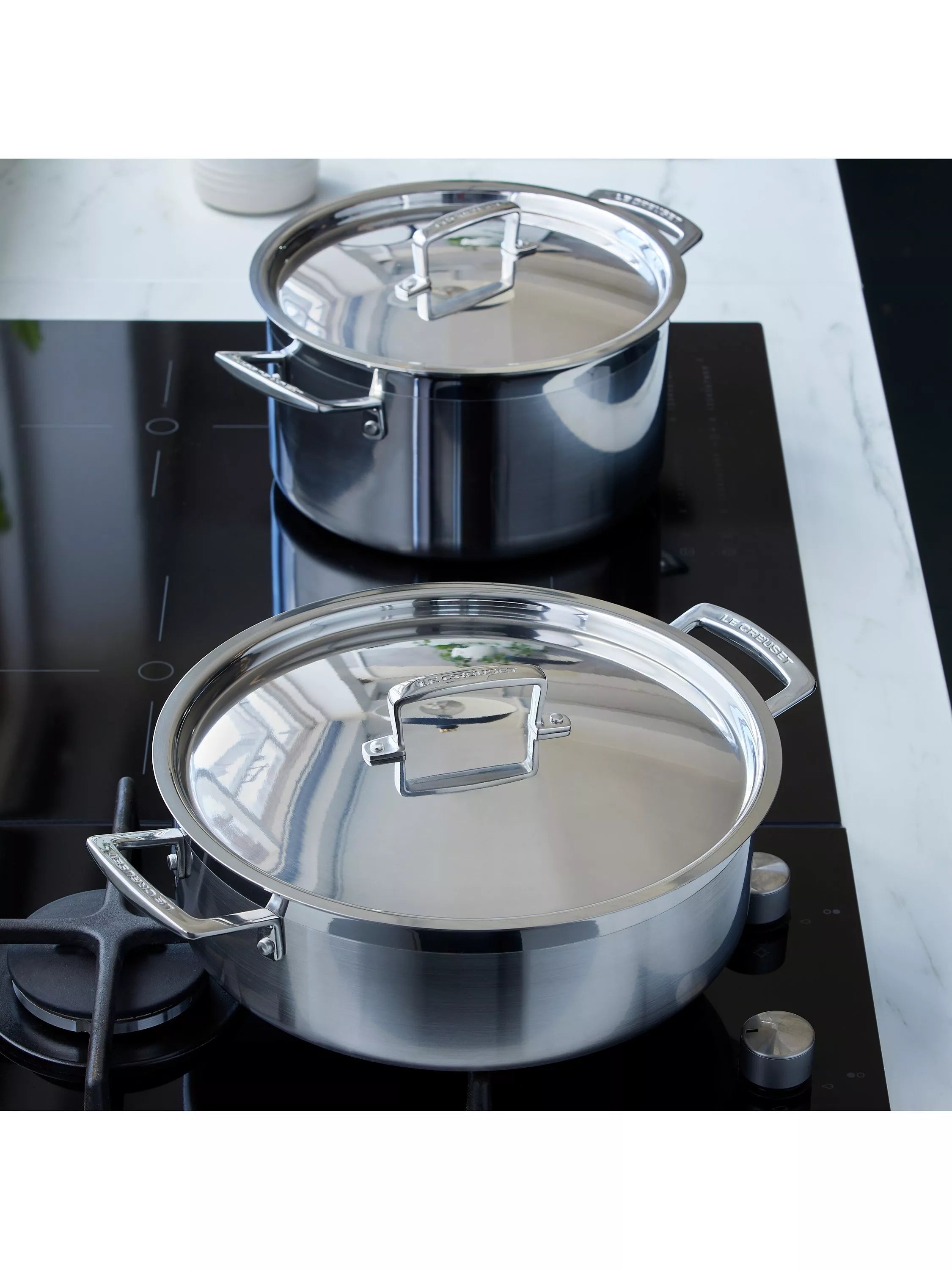 Le Creuset 3-Ply Stainless Steel Sauteuse Pan 28cm, UK version