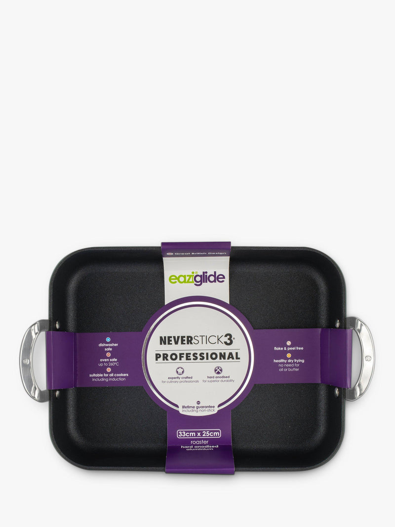 Eaziglide Neverstick3 Professional Non-Stick Induction Roaster, 33cm