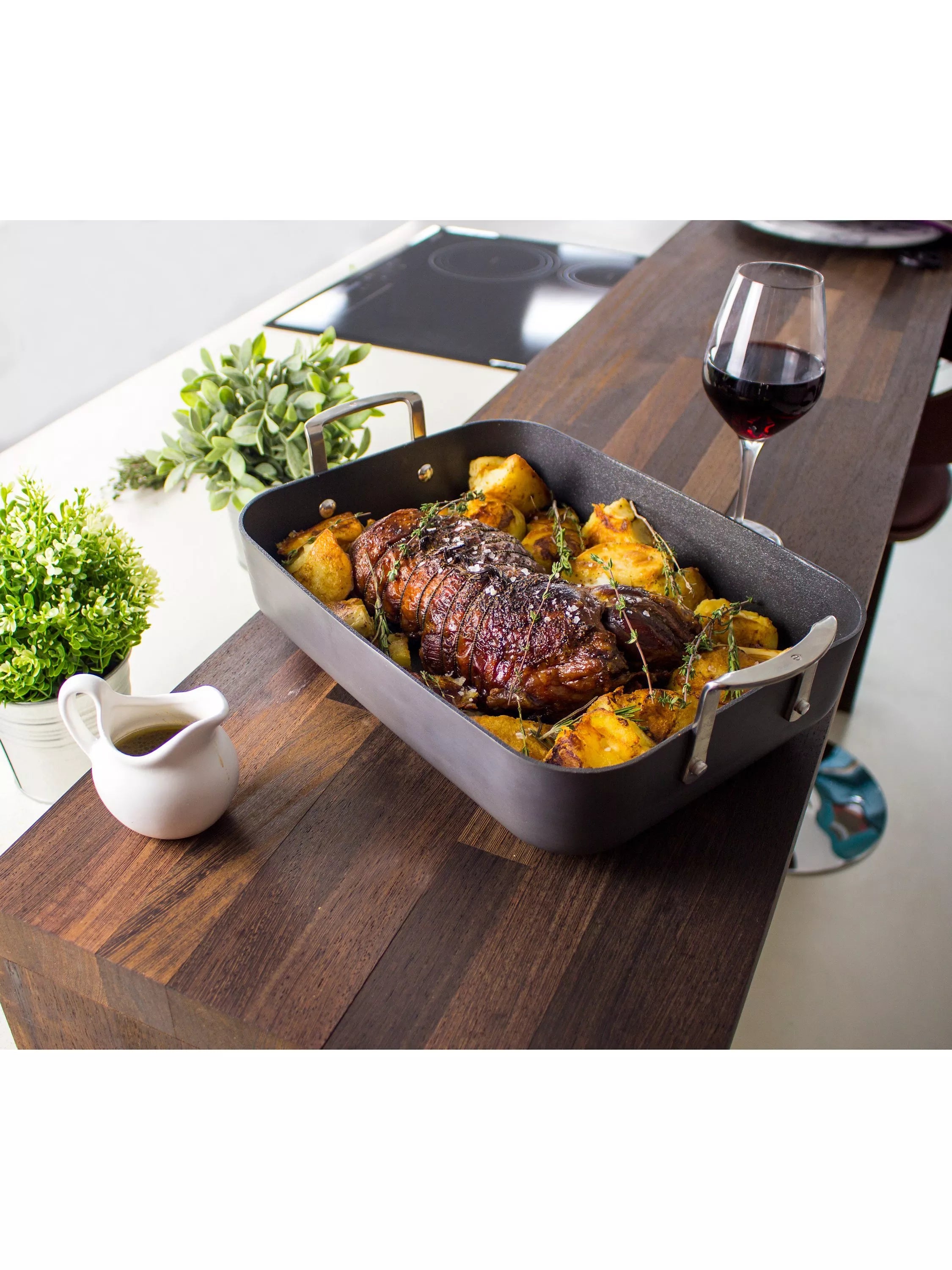 Eaziglide Neverstick3 Professional Non-Stick Induction Roaster 33cm - British product