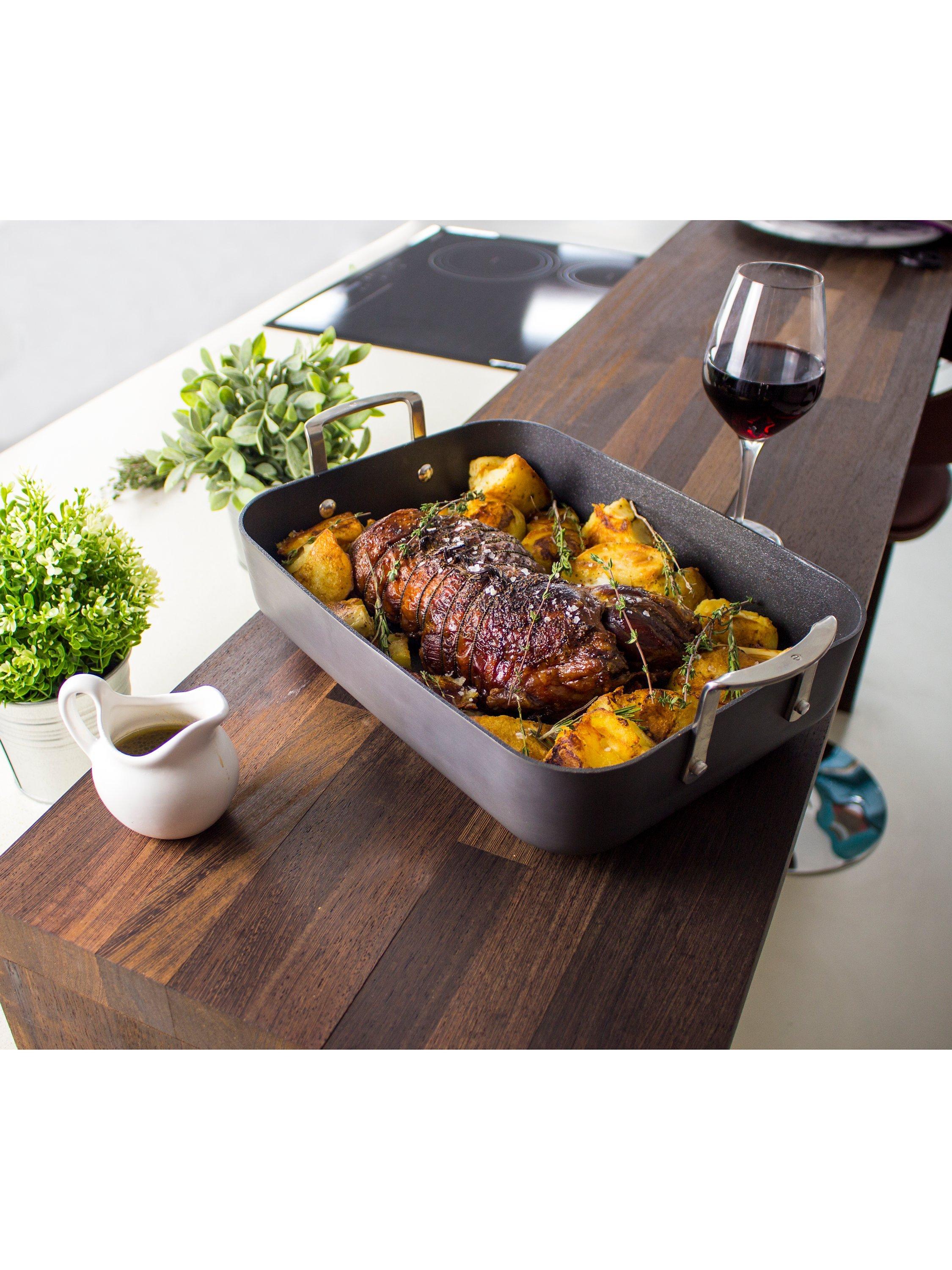 Eaziglide Neverstick3 Professional Non-Stick Induction Roaster, 33cm