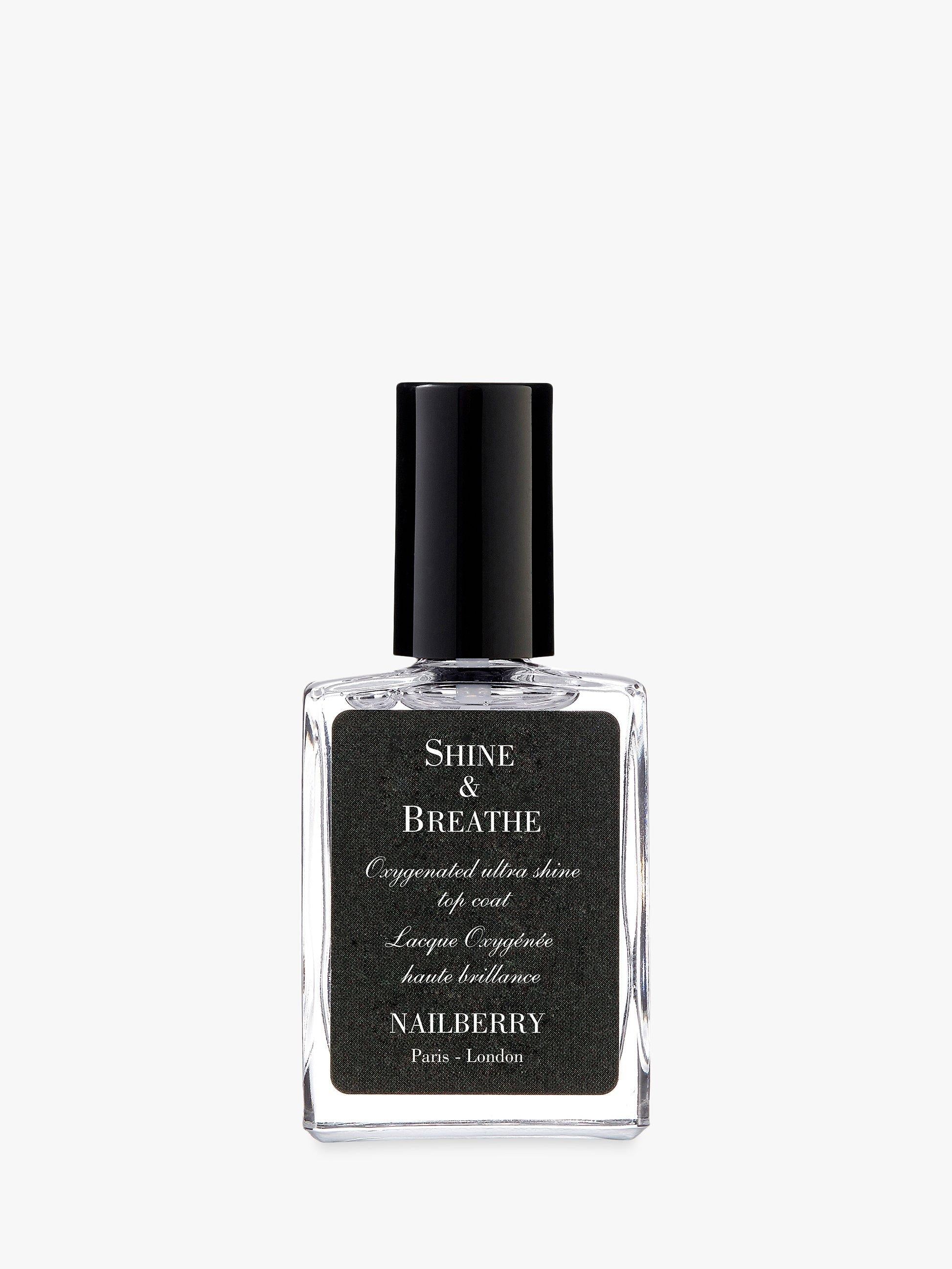 Nailberry Shine & Breathe Top Coat 15ml, imported from the UK