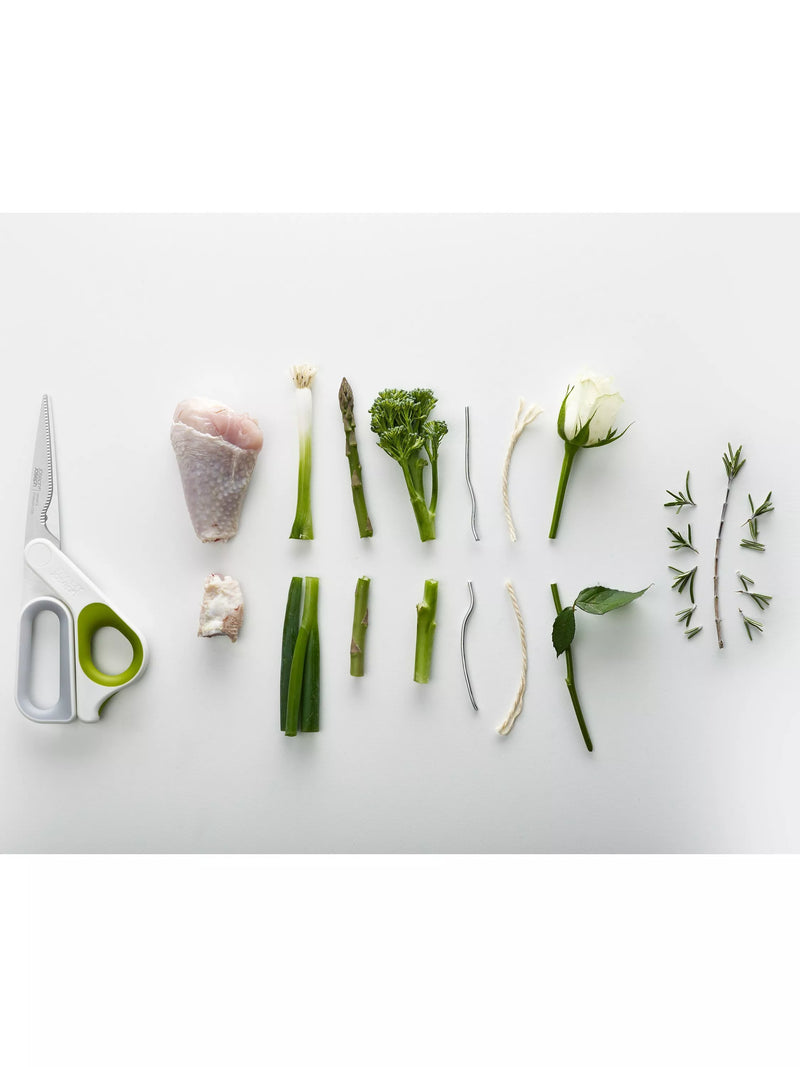 Joseph Joseph PowerGrip kitchen scissors with Japanese stainless-steel blades and non-slip grip, UK version