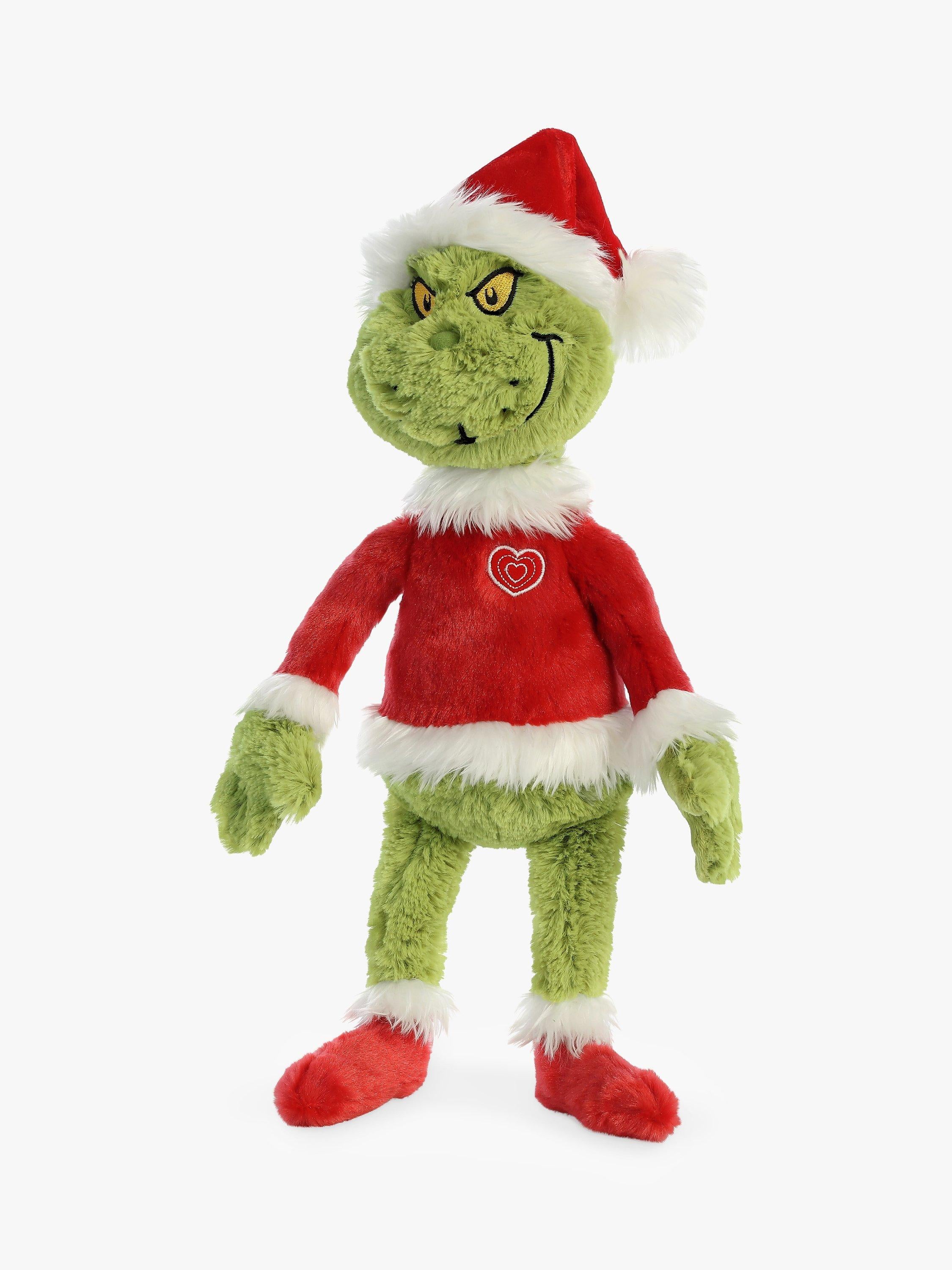 Dr Seuss The Grinch Santa soft toy - British product