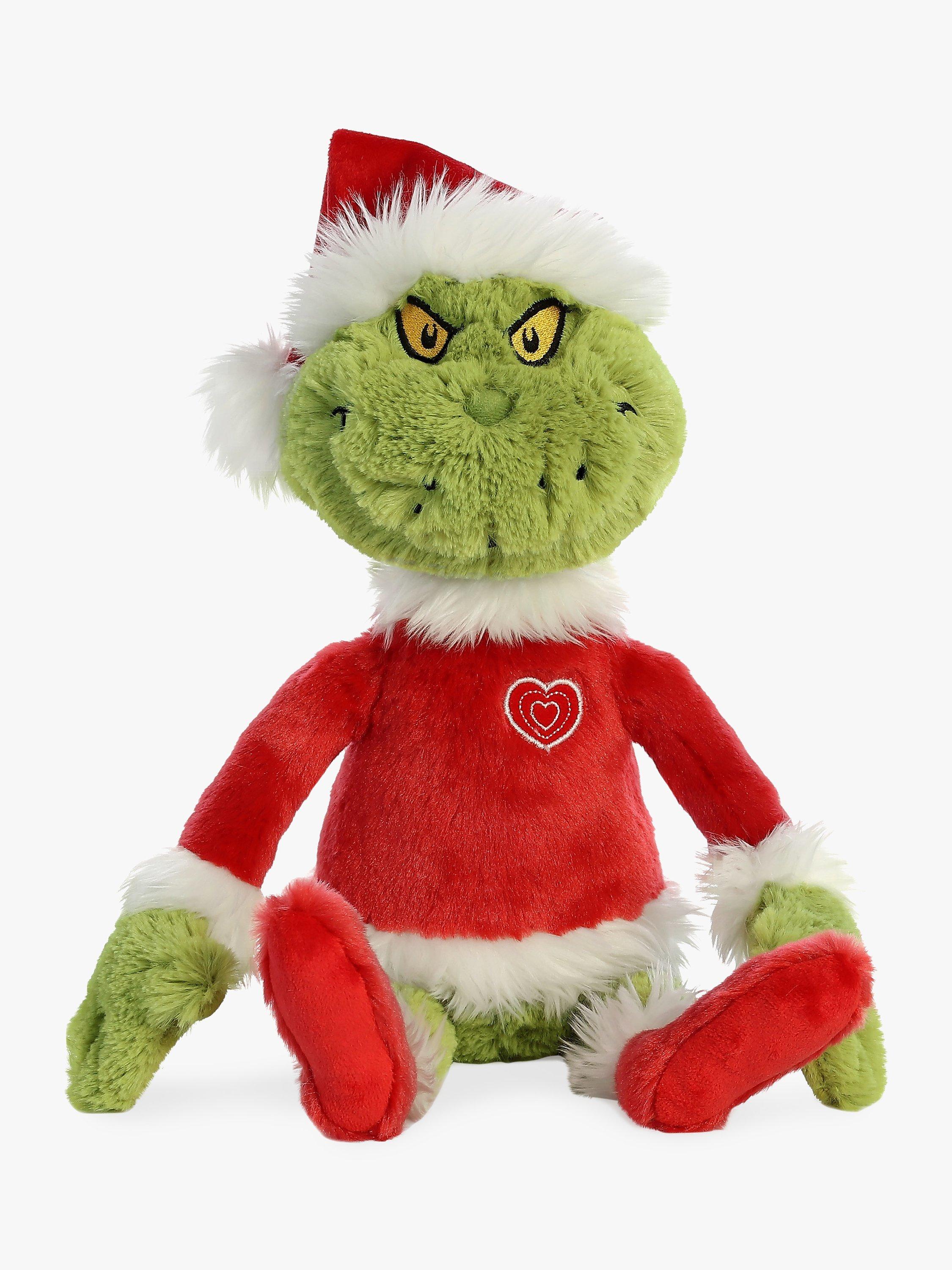 Dr Seuss The Grinch Santa soft toy - British product