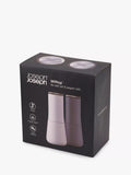 Joseph Joseph salt and pepper mills Milltop set of 2 grey (British brand)