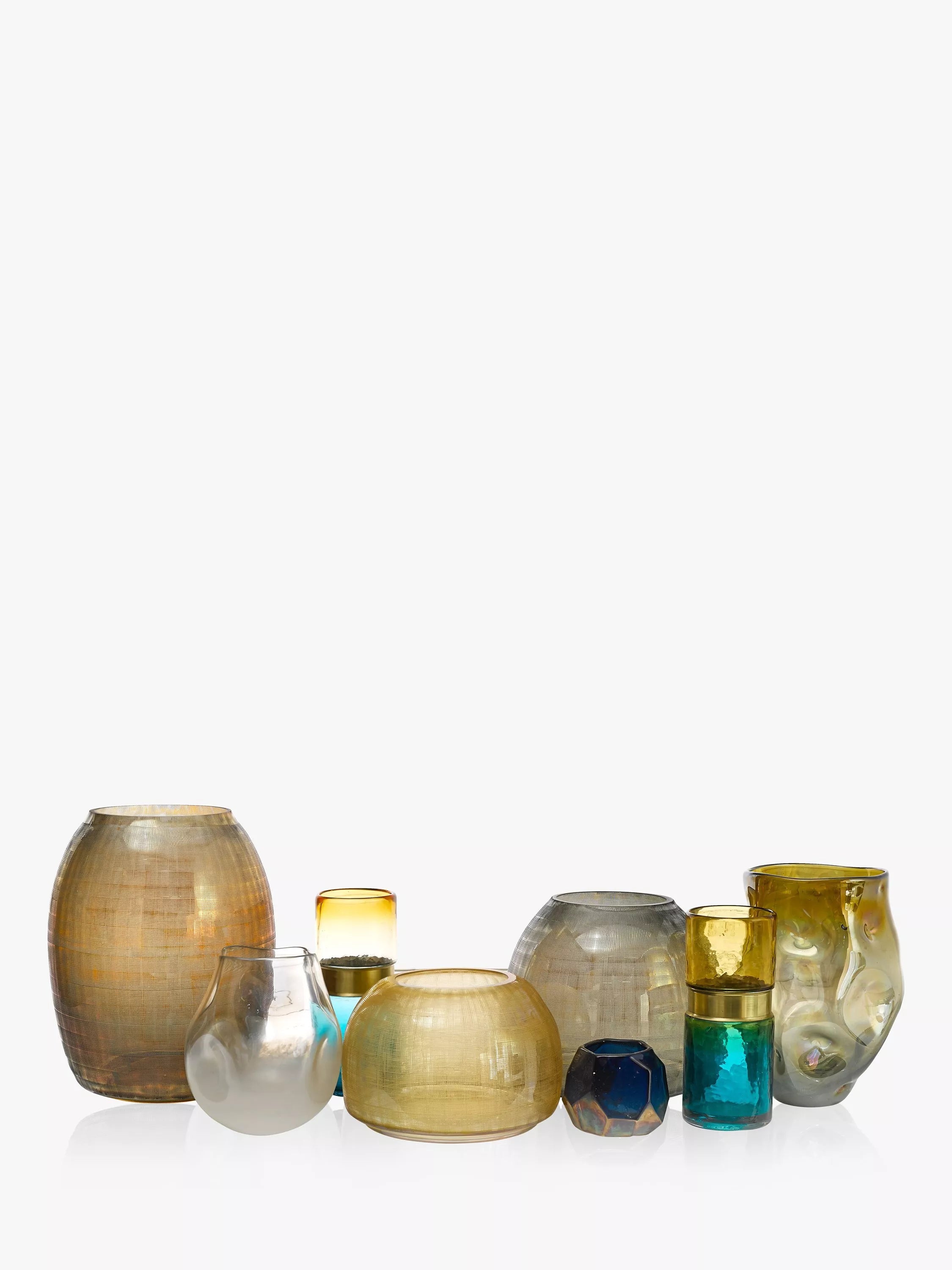 pols potten Amber Collision Vase Multi H20cm, imported from the UK
