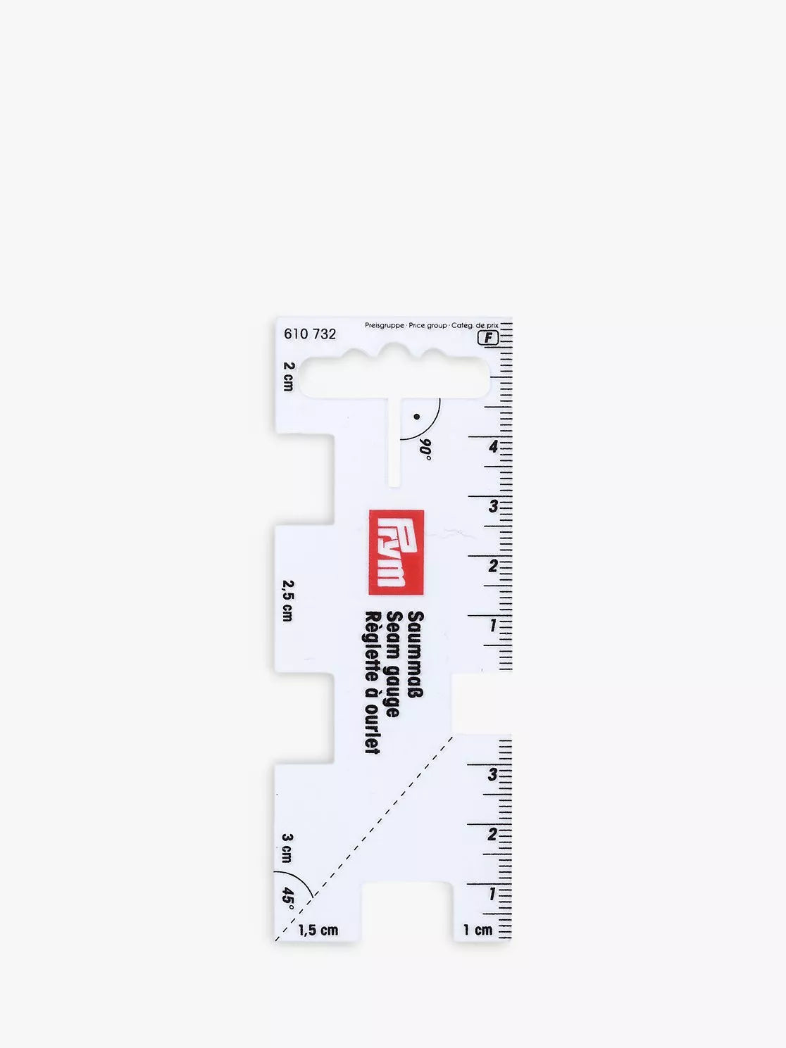 Prym Seam Gauge plastic sewing tool (British brand)