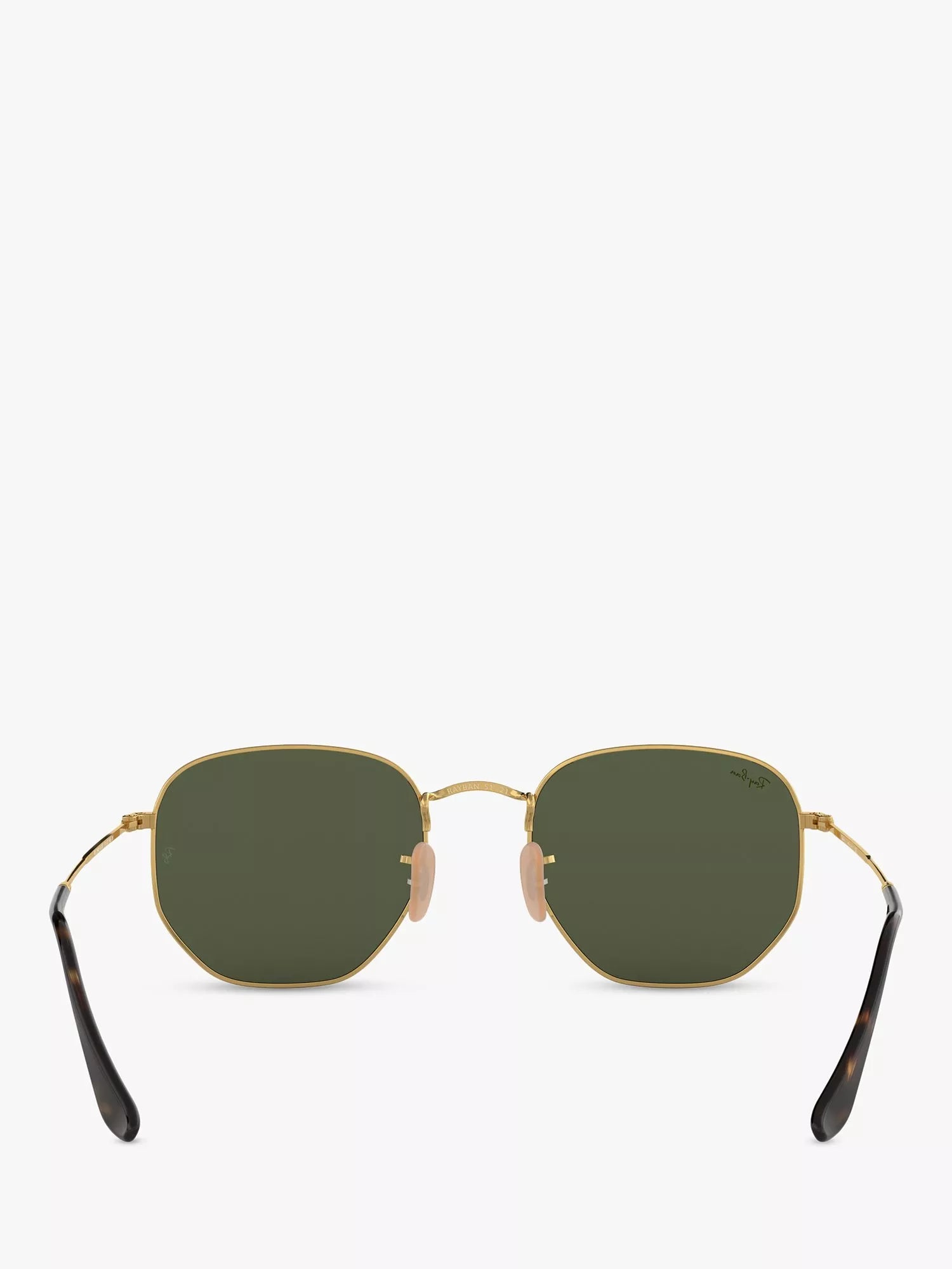 Ray-Ban hexagonal sunglasses gold green 54mm, imported from the UK