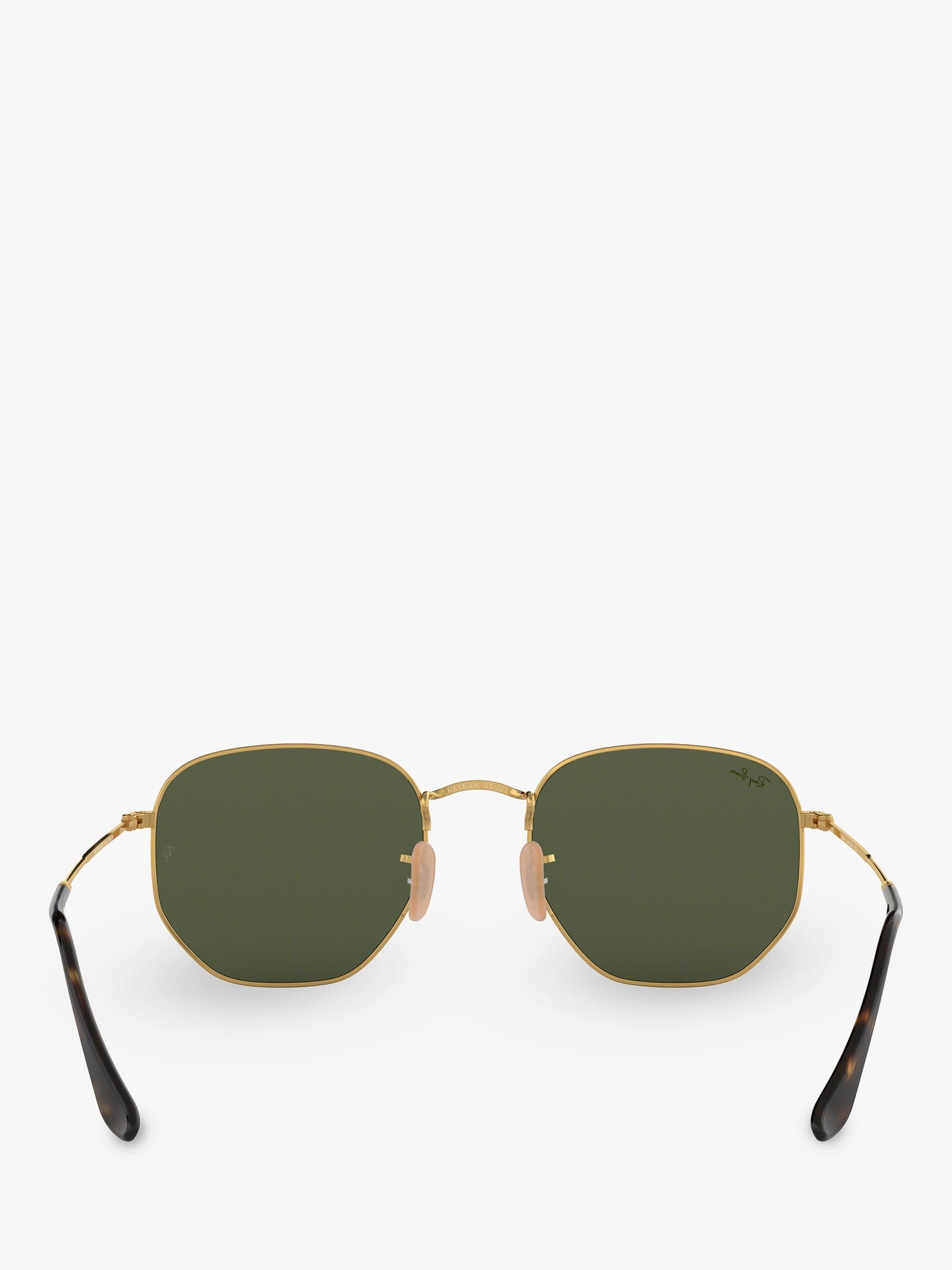 Ray-Ban hexagonal sunglasses gold green 54mm, imported from the UK