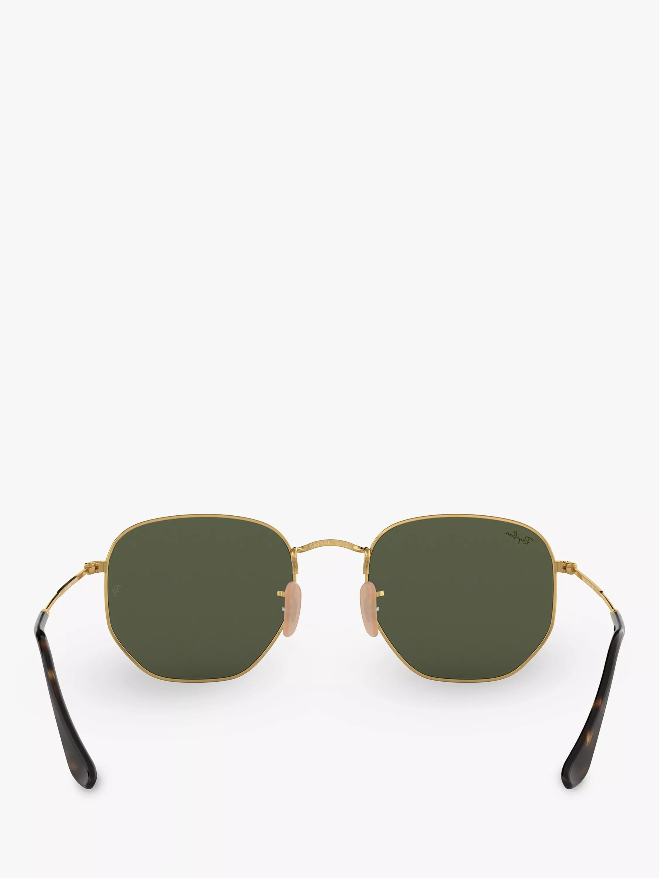 Ray-Ban hexagonal sunglasses gold green 54mm, imported from the UK
