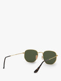 Ray-Ban hexagonal sunglasses gold green 54mm, imported from the UK