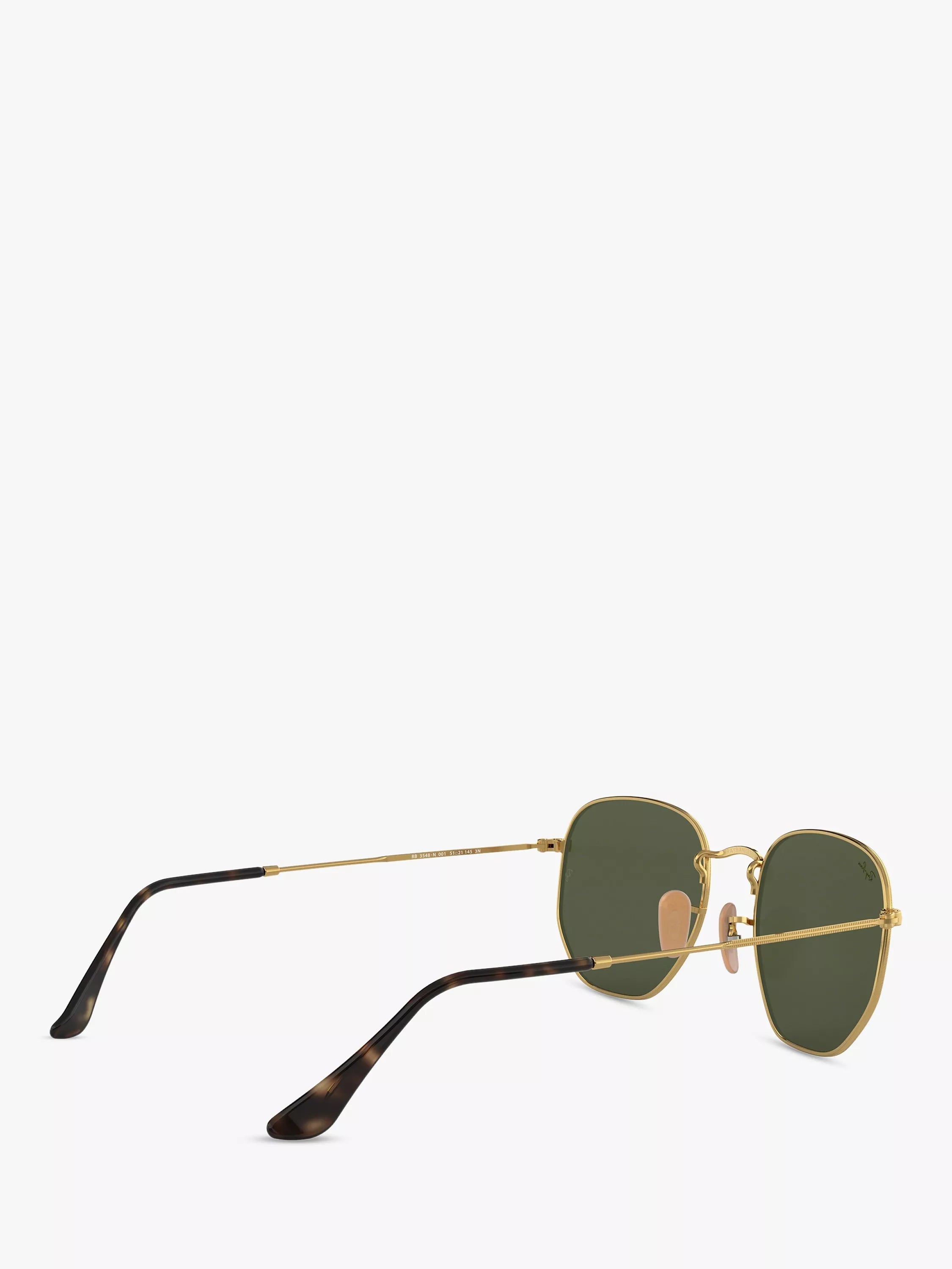 Ray-Ban hexagonal sunglasses gold green 54mm, imported from the UK