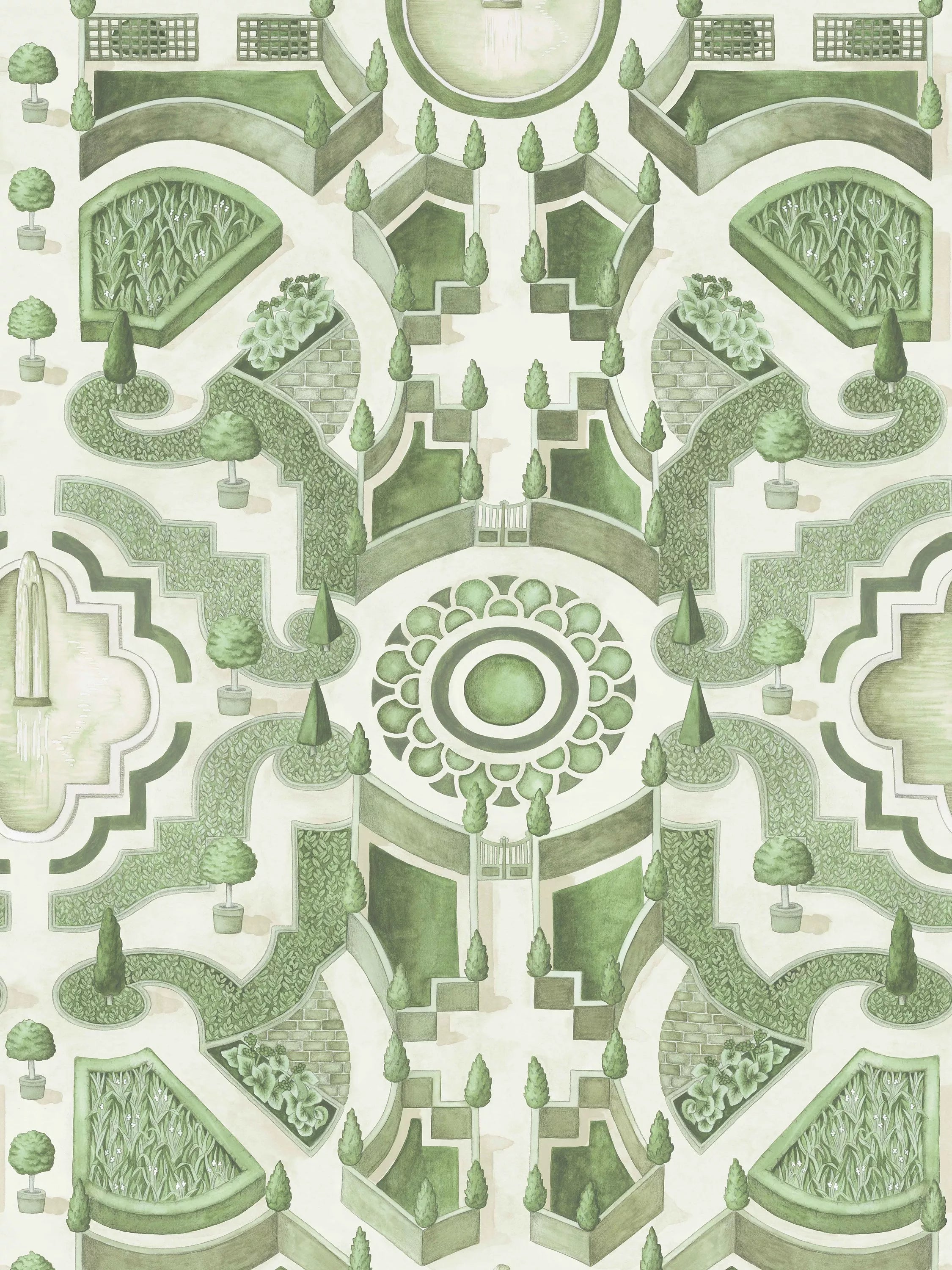 Cole & Son Topiary wallpaper roll, 10m x 52cm, UK version