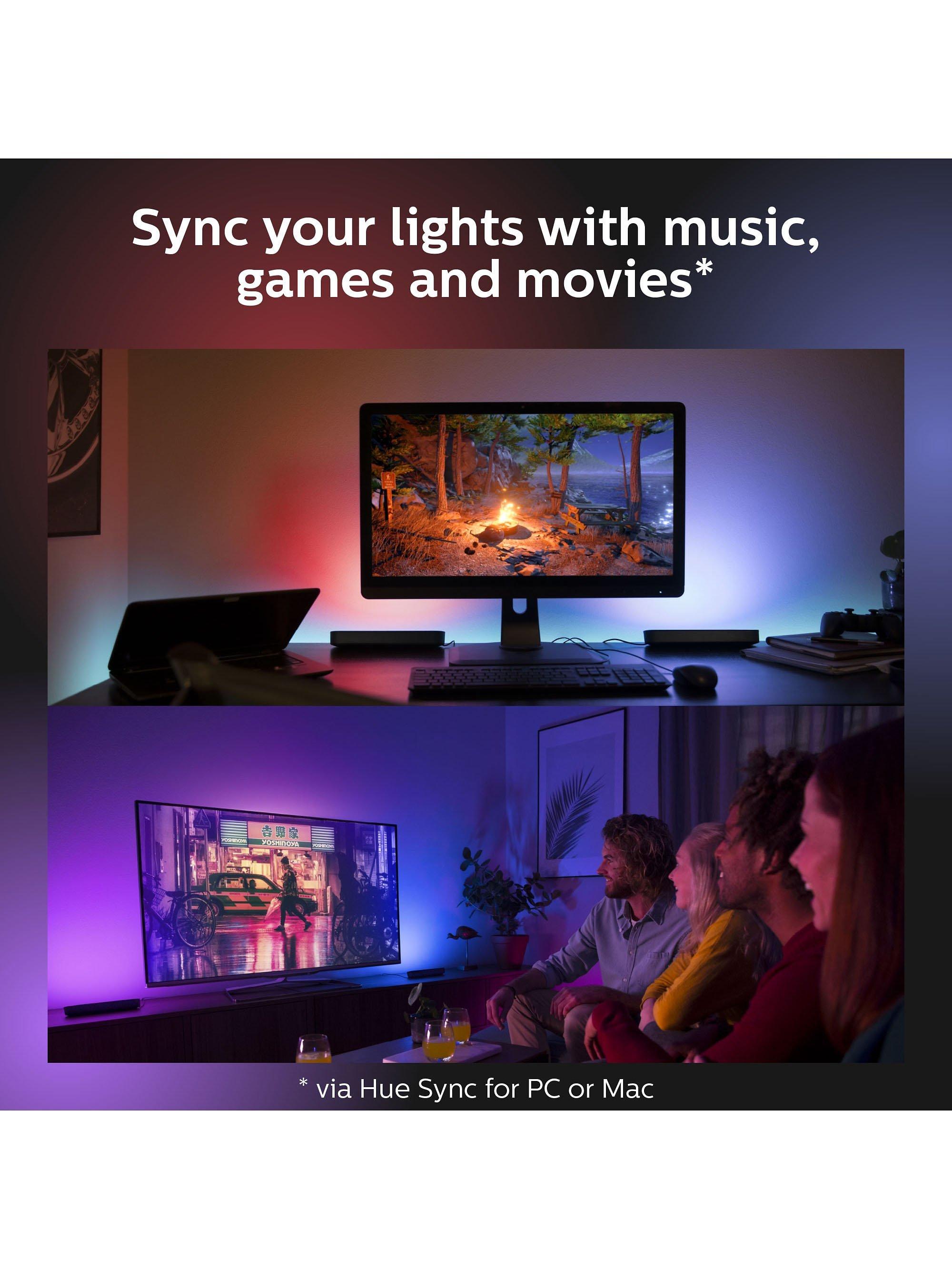 Philips Hue colour changing light bar pack of 2 - British product