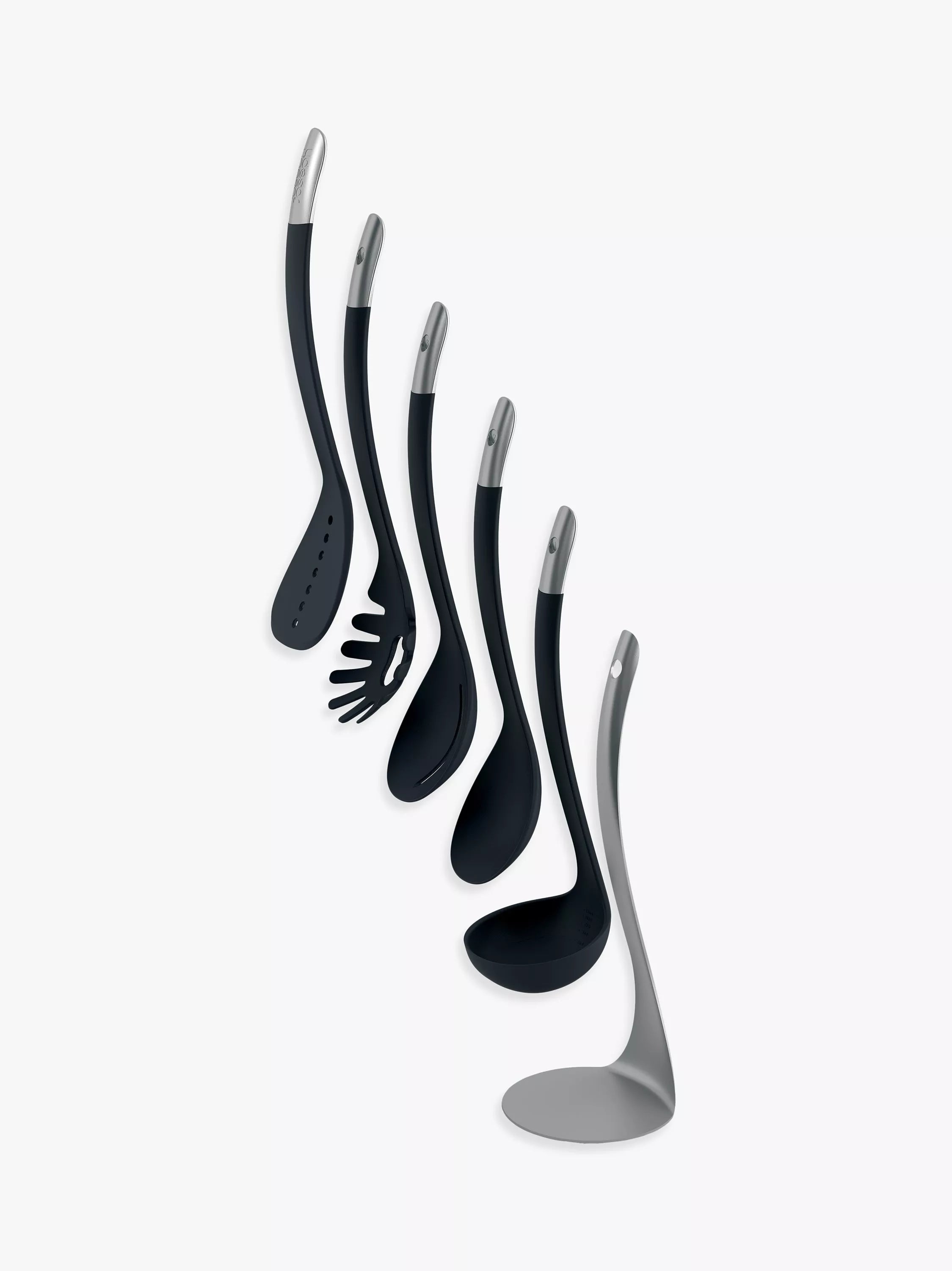 Joseph Joseph nest kitchen utensil set of 6 in grey, UK version