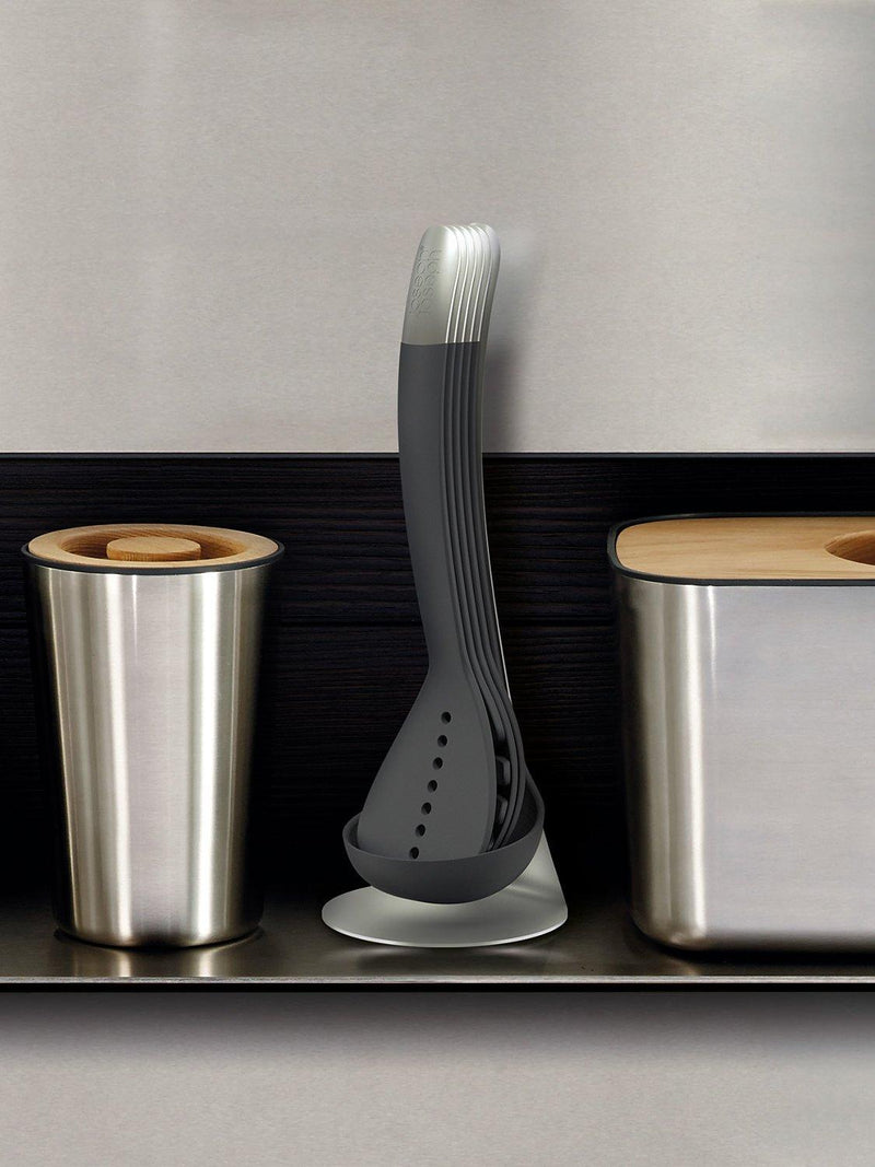 Joseph Joseph nest kitchen utensil set of 6 in grey, UK version