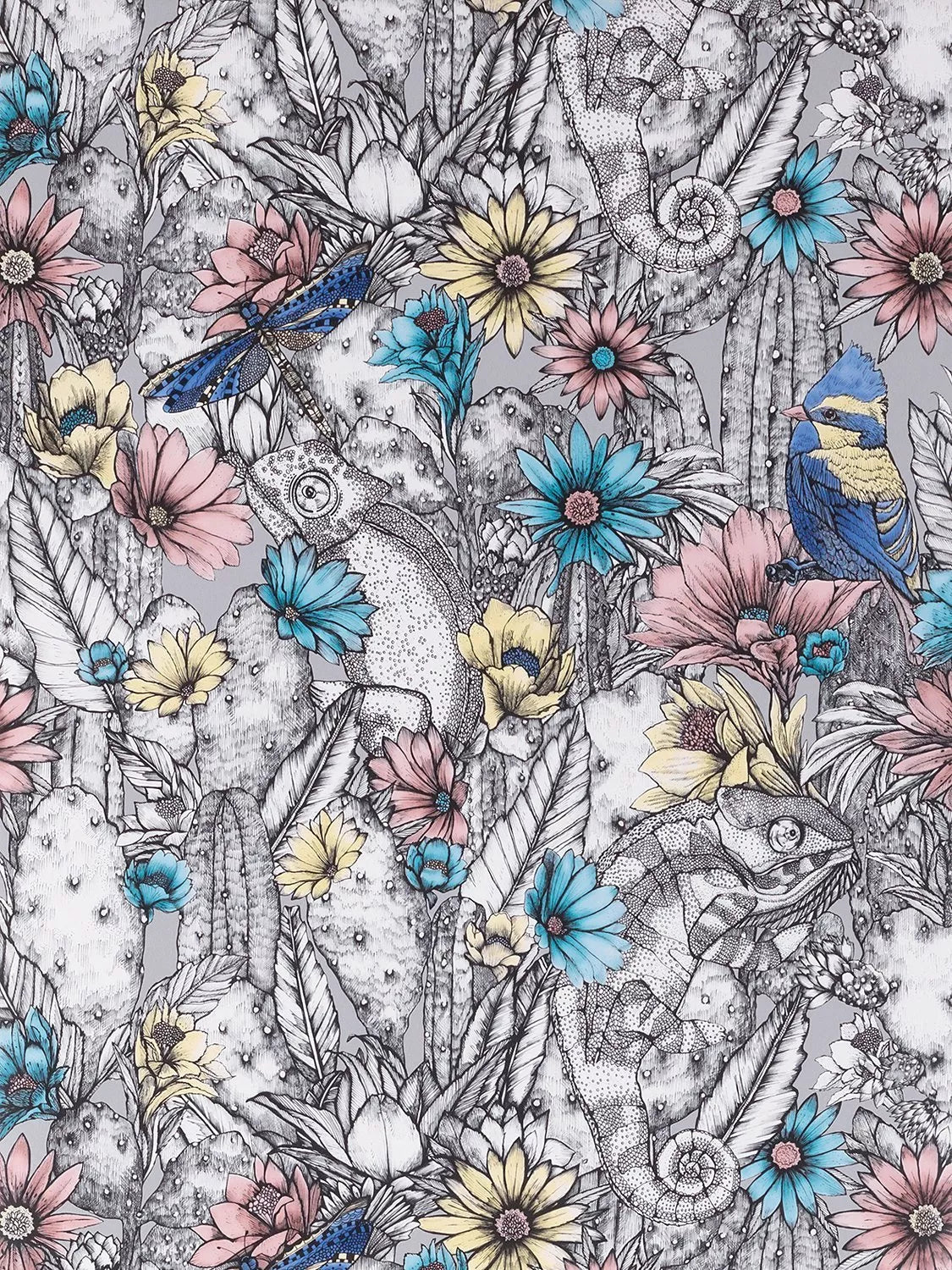 Matthew Williamson Cactus Garden wallpaper, UK version