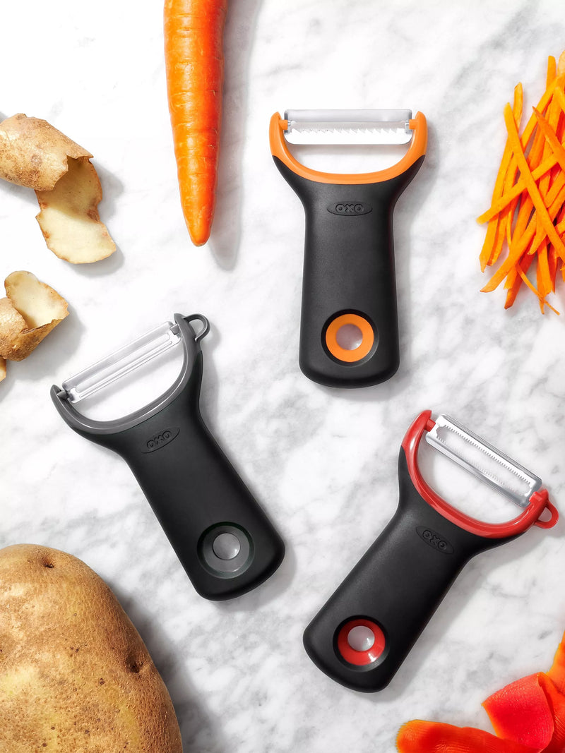 OXO Good Grips Assorted Prep Peelers Set of 3, imported from the UK