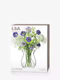 Clear glass flower posy vase by LSA International, 23cm tall, UK version