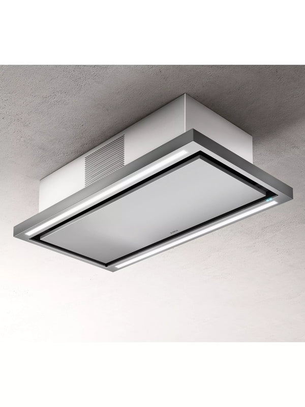 Elica Cloud Seven 90cm Re-circulating Ceiling Cooker Hood in Stainless Steel