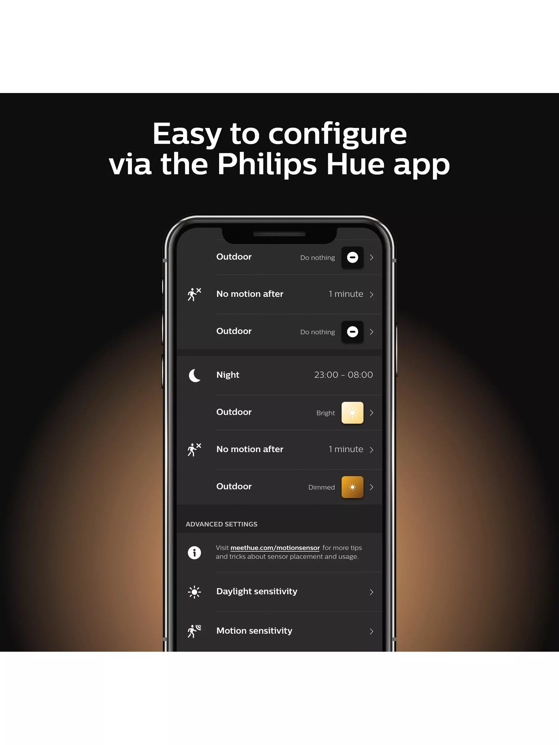 Philips Hue outdoor PIR motion sensor (British brand)