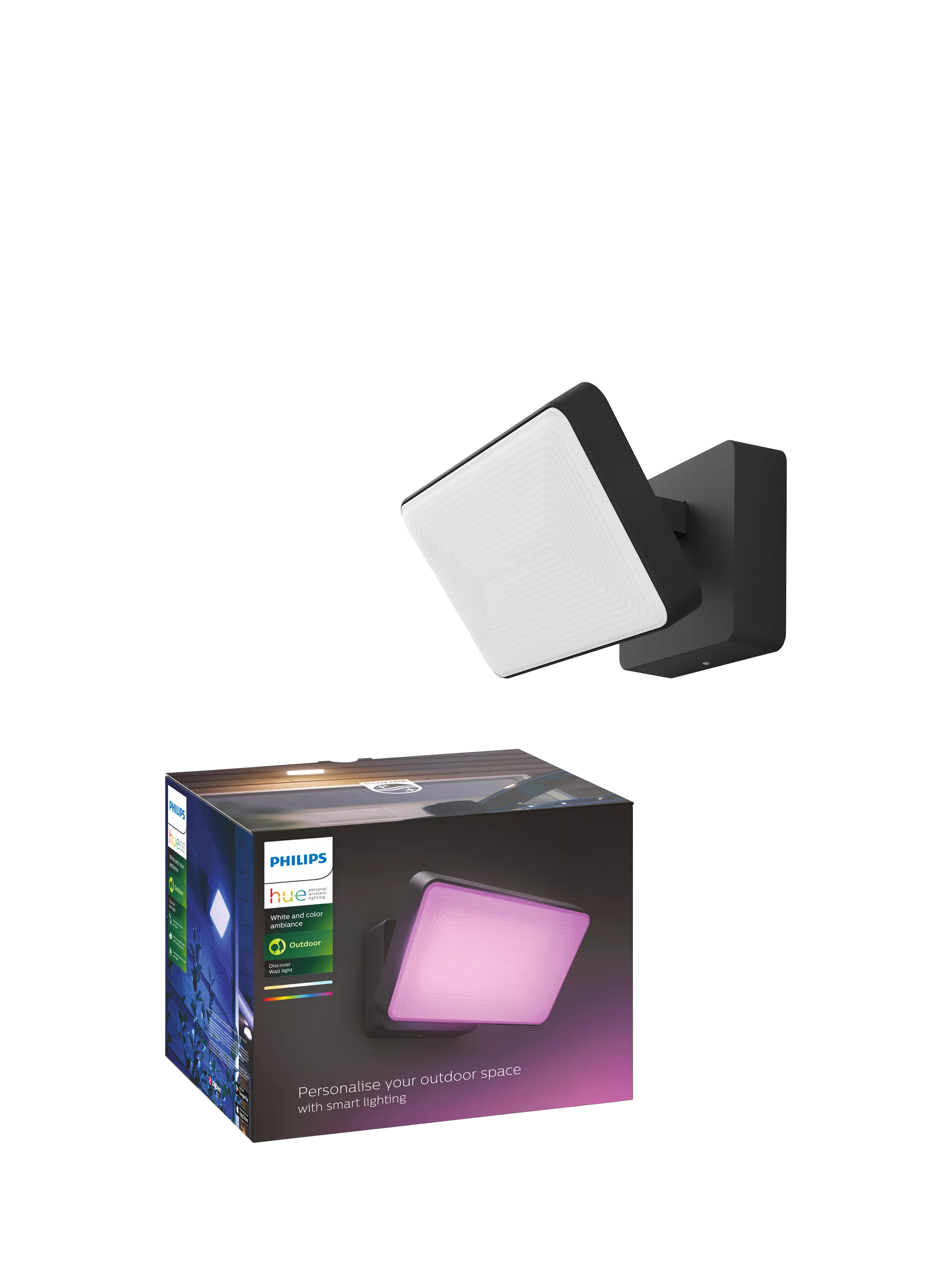 Philips Hue smart outdoor floodlight black, UK version
