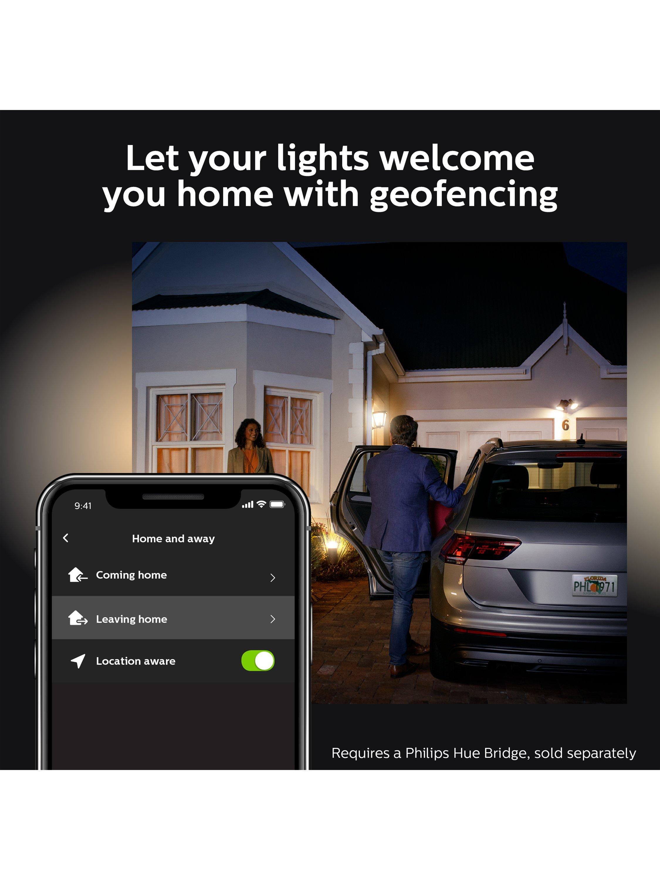 Philips Hue smart outdoor floodlight black, UK version