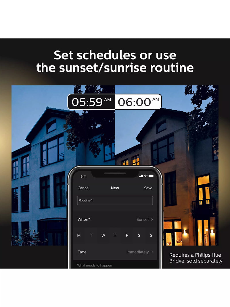 Philips Hue smart outdoor floodlight black, UK version