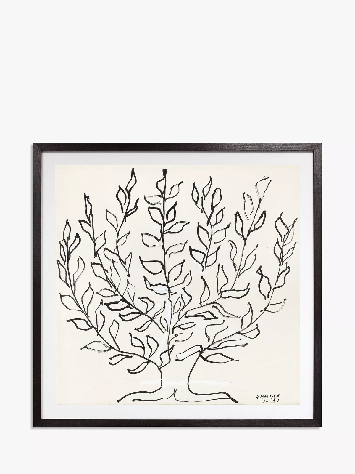 John Lewis Matisse The Plain Tree framed print 102x102cm, UK version