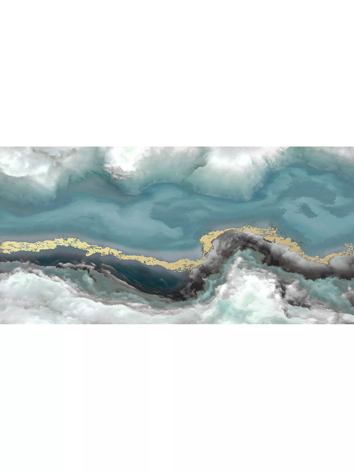Dominic James Studio Influx abstract canvas print 60x120cm - British product