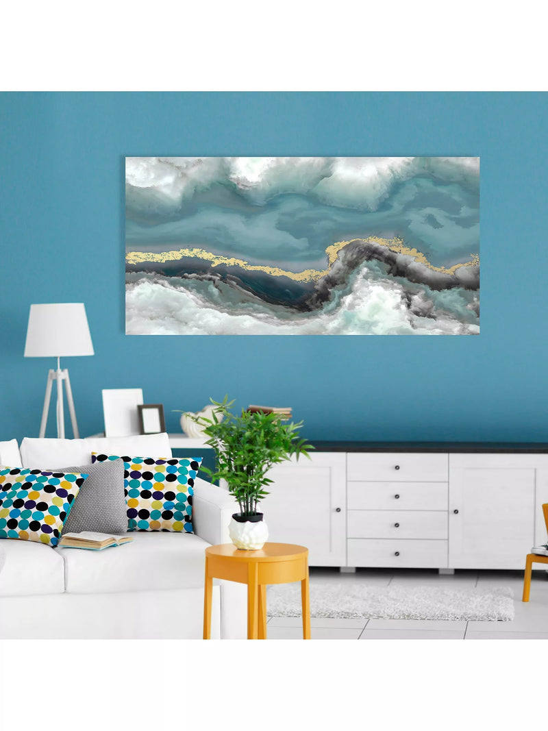Dominic James Studio Influx abstract canvas print 60x120cm - British product