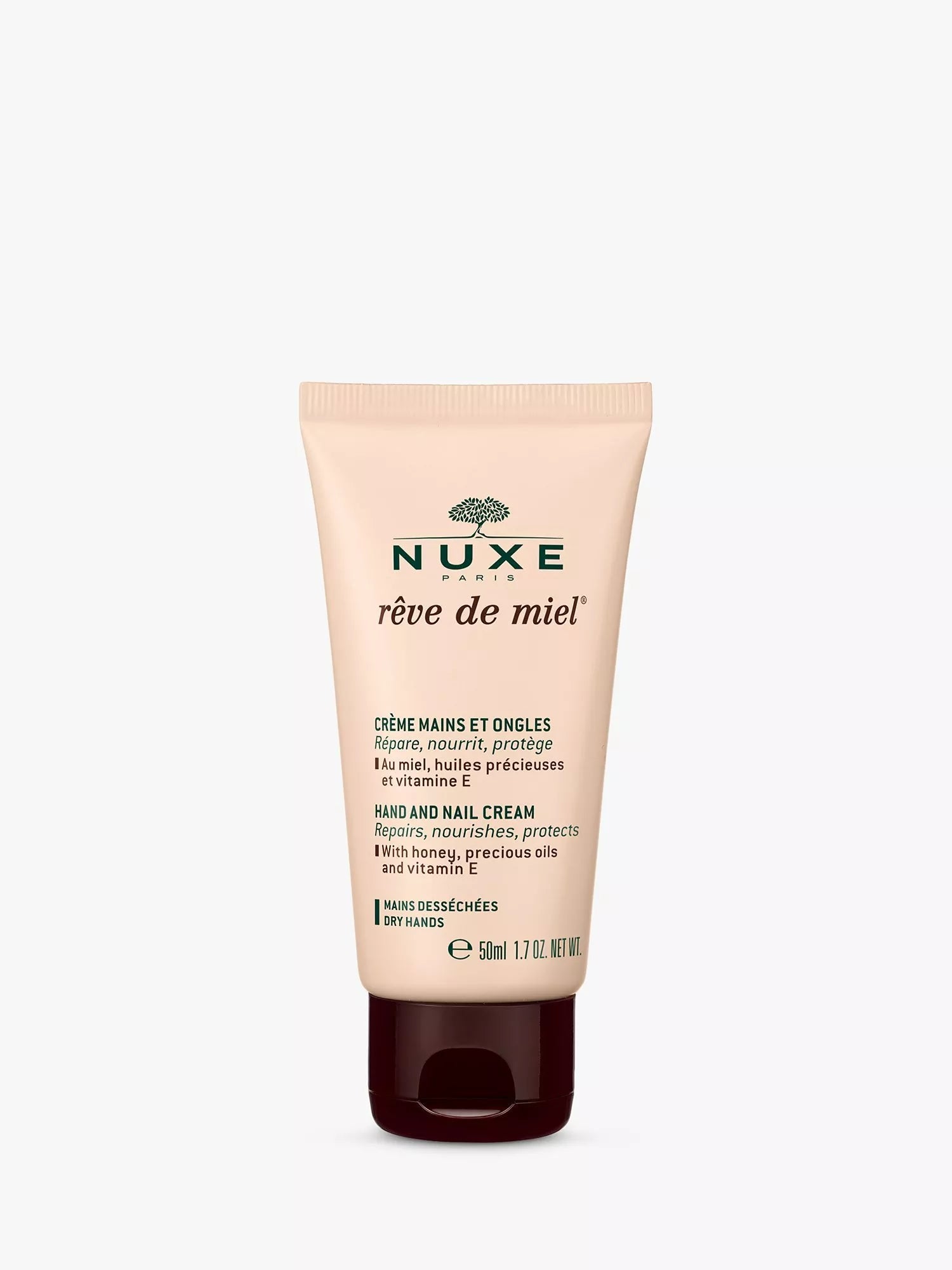 NUXE Rêve de Miel Hand & Nail Cream 50ml, imported from the UK
