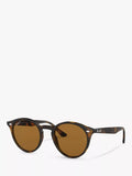 Ray-Ban round sunglasses shiny dark Havana 49mm - British product