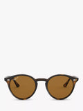 Ray-Ban round sunglasses shiny dark Havana 49mm - British product