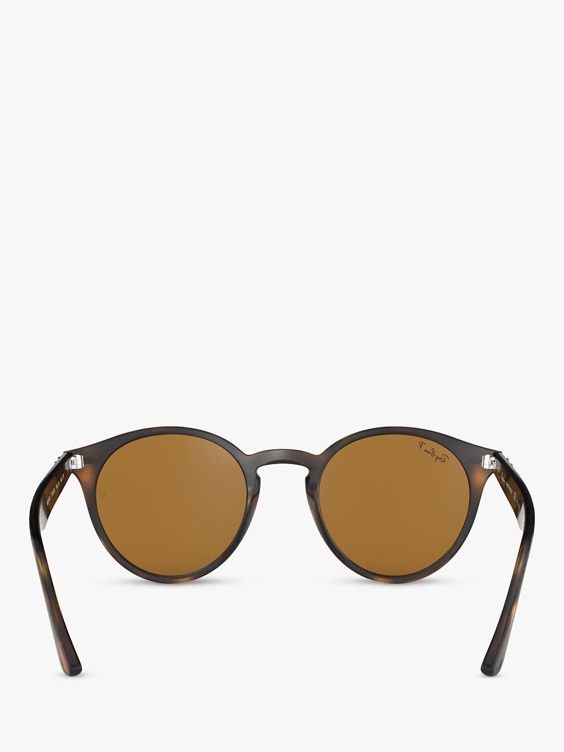 Ray-Ban round sunglasses shiny dark Havana 49mm - British product