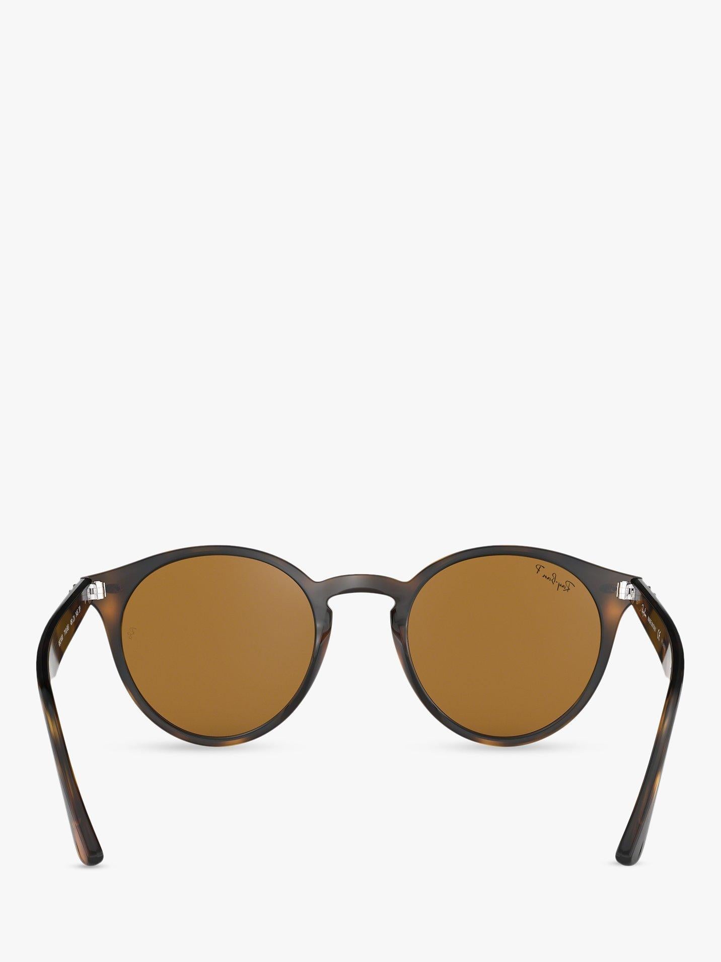 Ray-Ban round sunglasses shiny dark Havana 49mm - British product