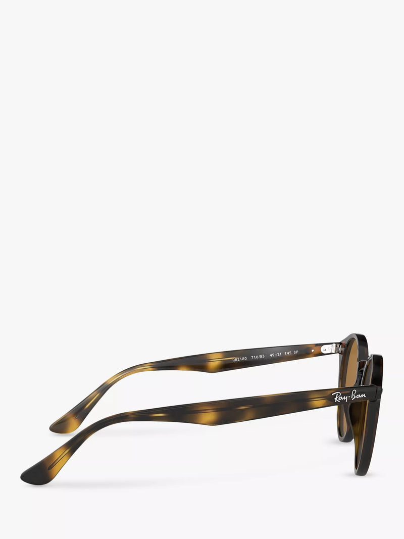 Ray-Ban round sunglasses shiny dark Havana 49mm - British product