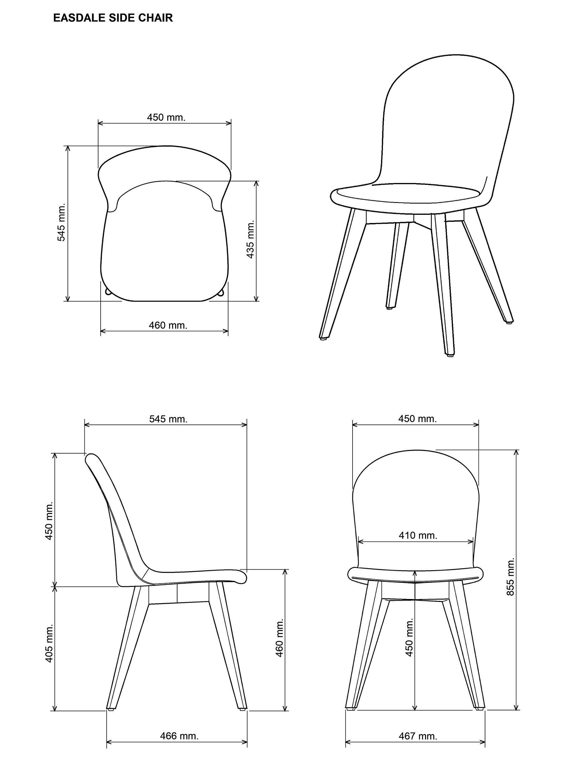 John Lewis Easdale Lloyd Loom dining side chair, imported from the UK