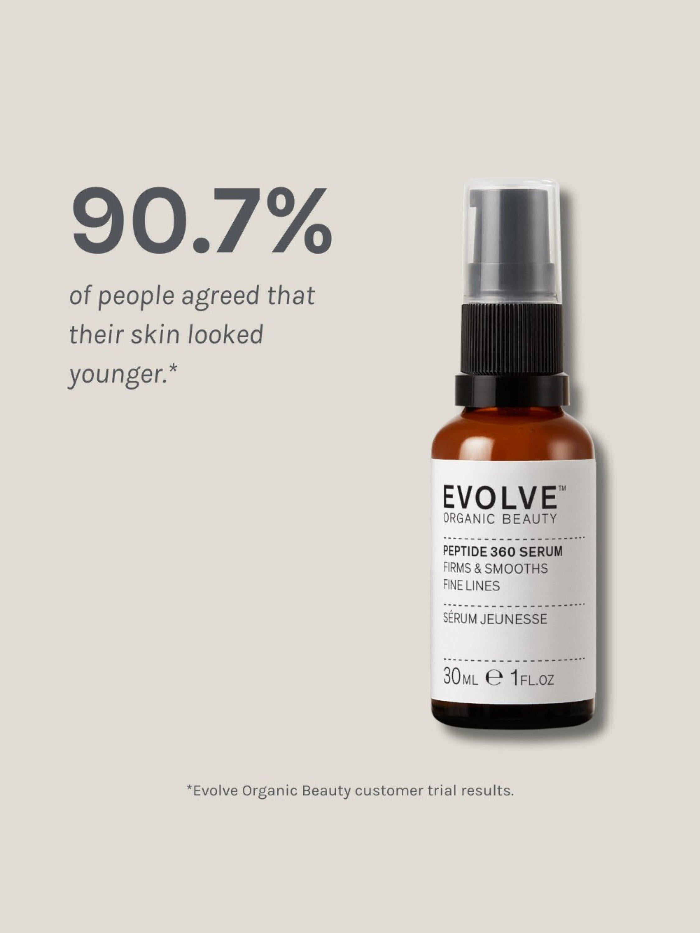 Evolve Organic Beauty Peptide 360 Serum, 30ml