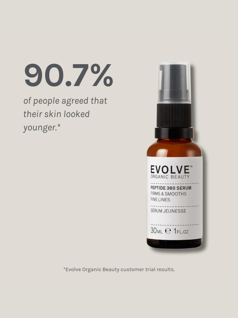 Evolve Organic Beauty Peptide 360 Serum, 30ml