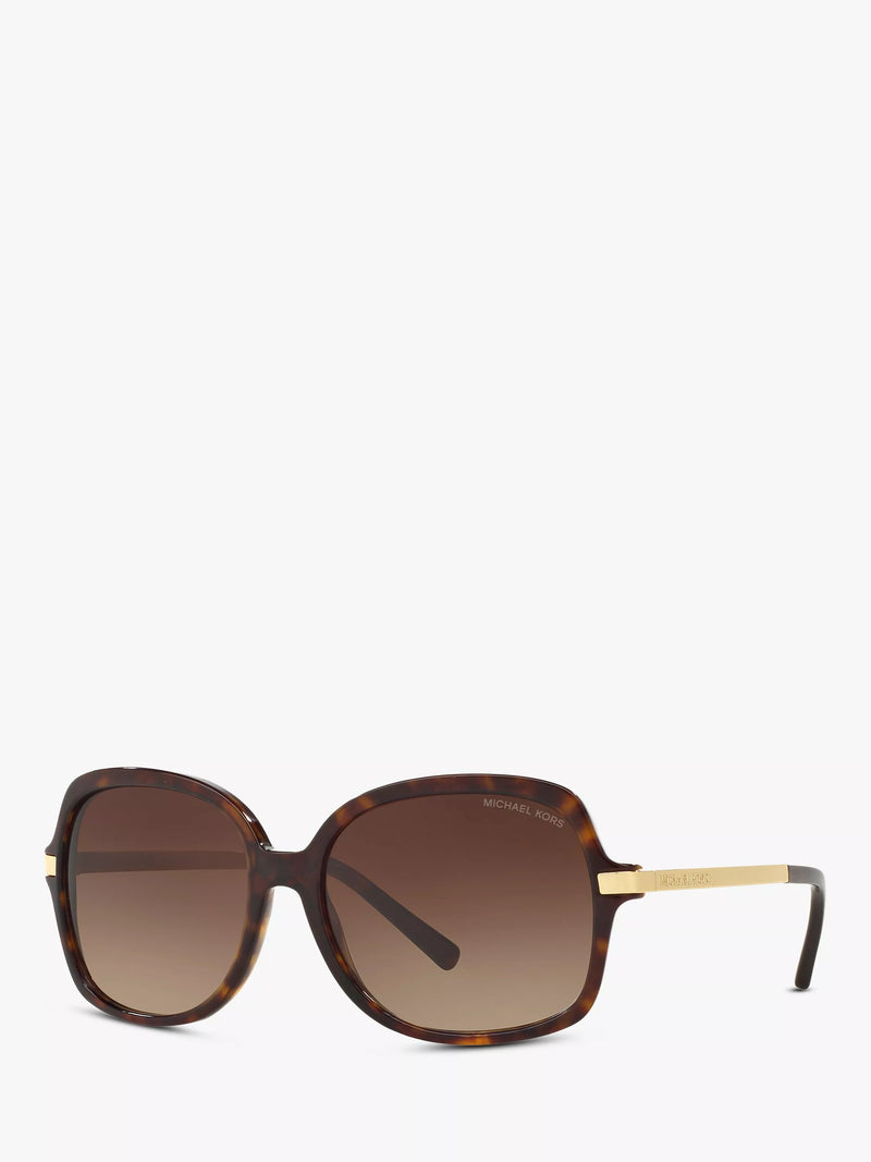 Michael Kors Adrianna II square sunglasses brown frame (British brand)