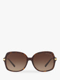 Michael Kors Adrianna II square sunglasses brown frame (British brand)