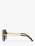 Michael Kors Adrianna II square sunglasses brown frame (British brand)