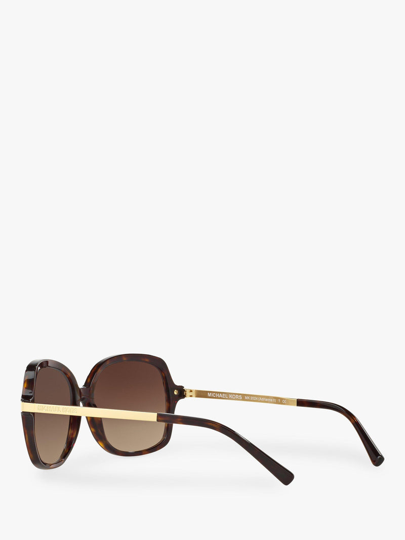 Michael Kors Adrianna II square sunglasses brown frame (British brand)