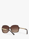 Michael Kors Adrianna II square sunglasses brown frame (British brand)