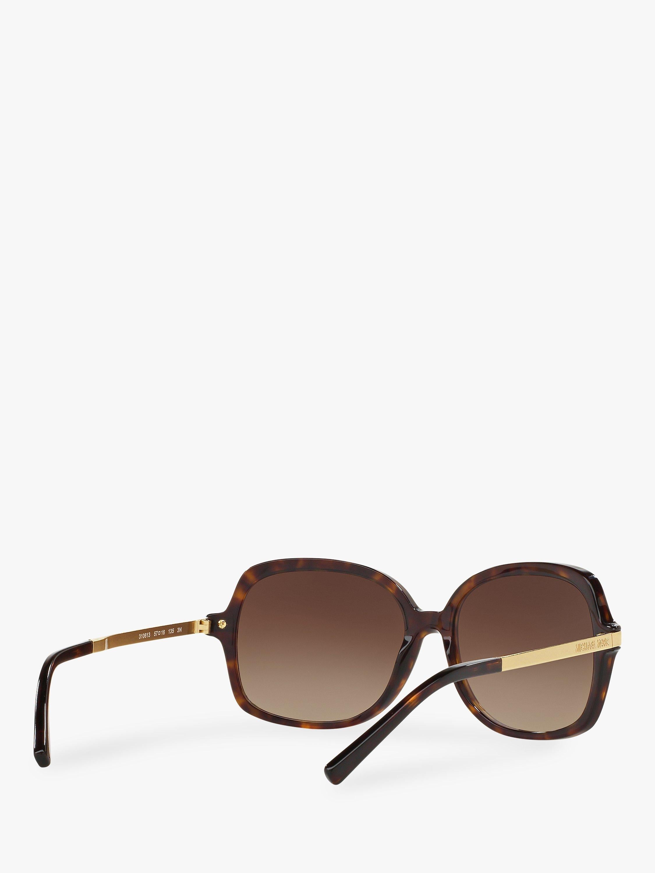 Michael Kors Adrianna II square sunglasses brown frame (British brand)