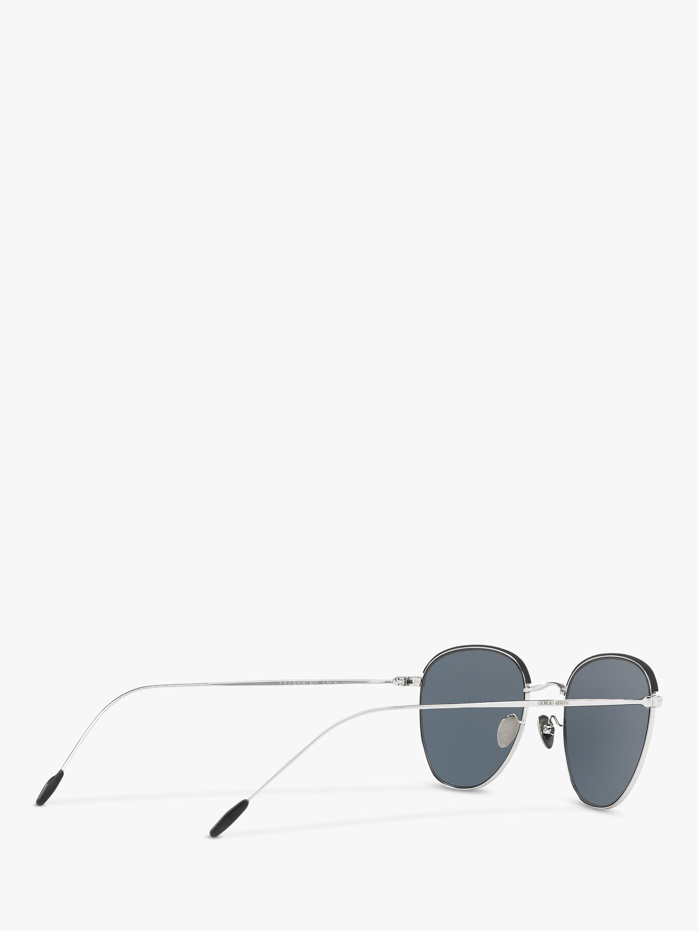 Giorgio Armani oval sunglasses black frame 51mm lens, imported from the UK