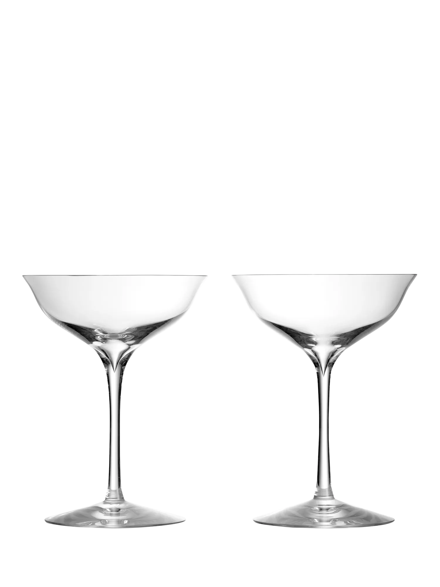 Waterford Elegance crystal coupe champagne glasses set of 2 (British brand)