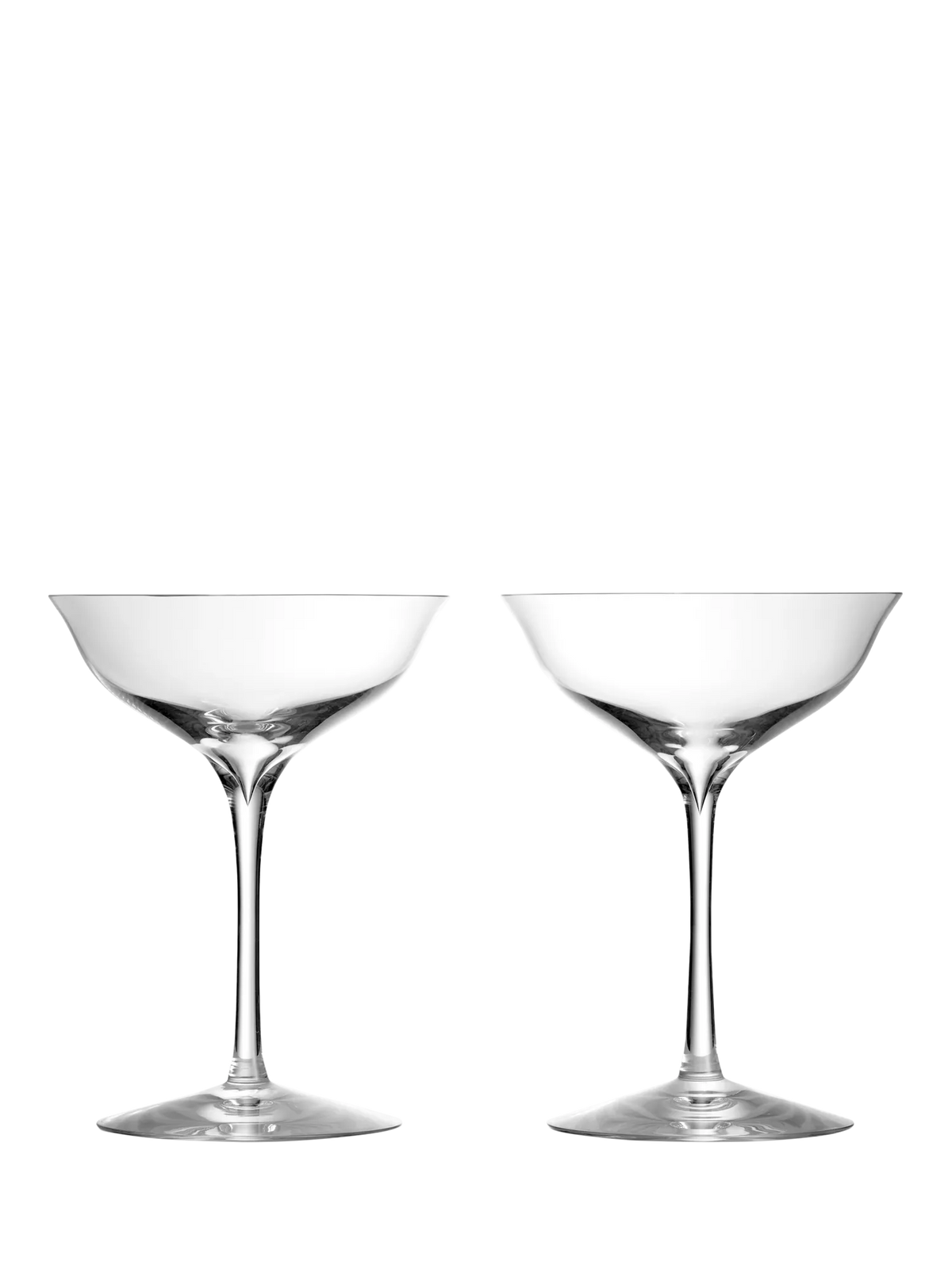 Waterford Elegance crystal coupe champagne glasses set of 2 (British brand)